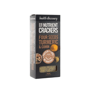 Health Discovery | Nutrient Crackers - Paleo Four Seed Turmeric & Cumin / 150g