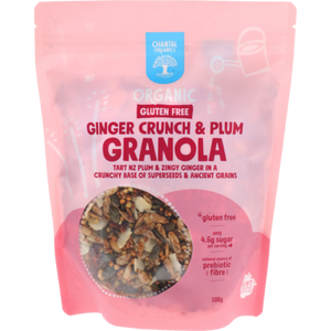 Chantal | Organic GF Ginger Crunch & Plum Granola / 500g
