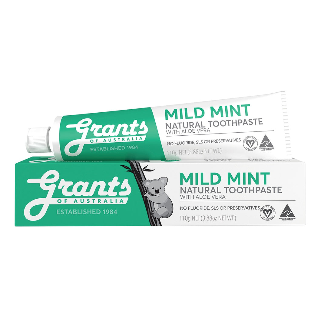 Grants | Toothpaste - Mild Mint with Aloe Vera / 110g