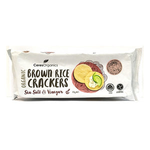 Ceres | Organic Brown Rice Crackers - Sea Salt & Vinegar / 115g