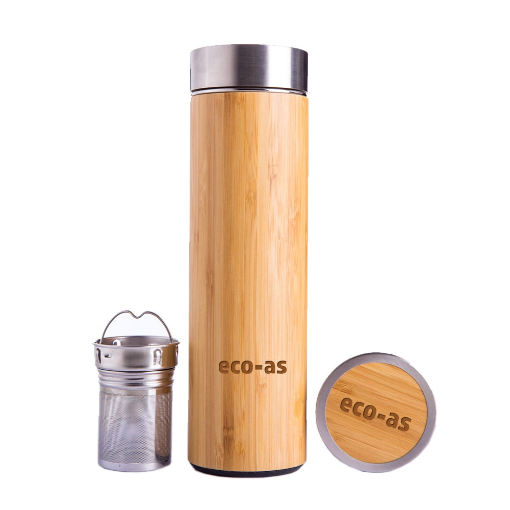 Bamboo/Stainless Steel Eco-As Thermos / 500ml