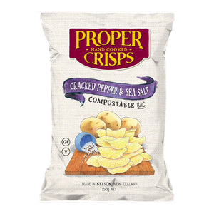 Proper Crisps | Cracked Pepper & Sea Salt / 150g