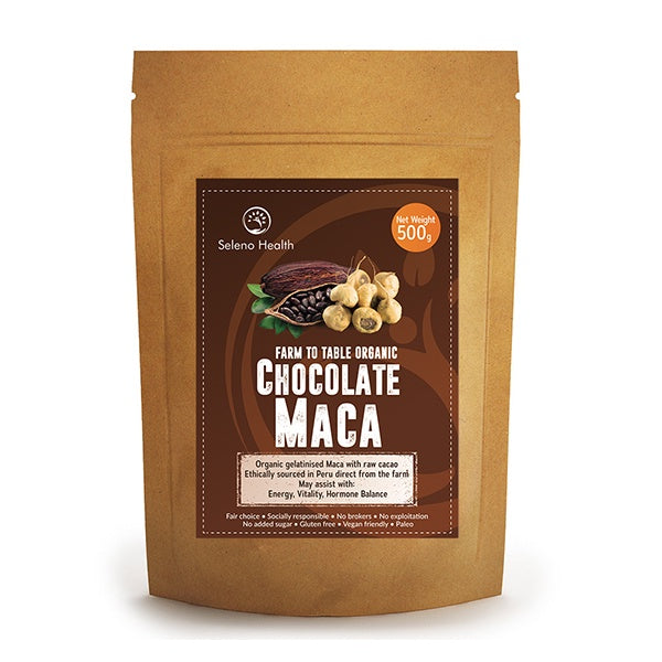 Seleno Health - Organic Gelatinised Chocolate Maca / 500g