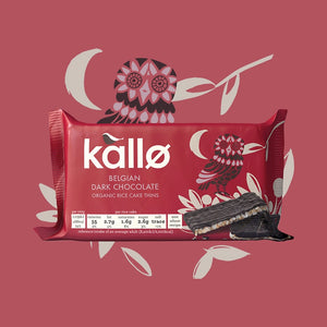Kallo | Dark Choc Rice Cake Thins / 90g